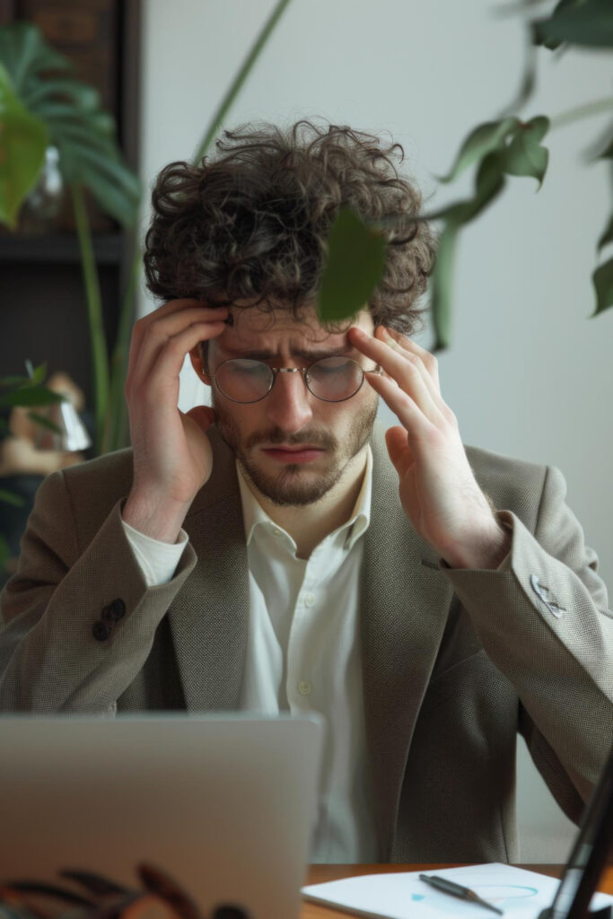 Adult experiencing brain fog receiving neuroscience-informed cognitive support at Neuro-SEED London